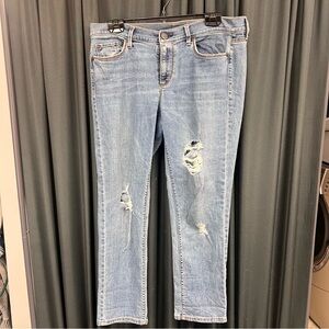 Loft Cotton Light Blue Distressed Women's Jeans B